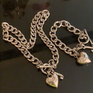 Juicy culture necklace and bracelets set